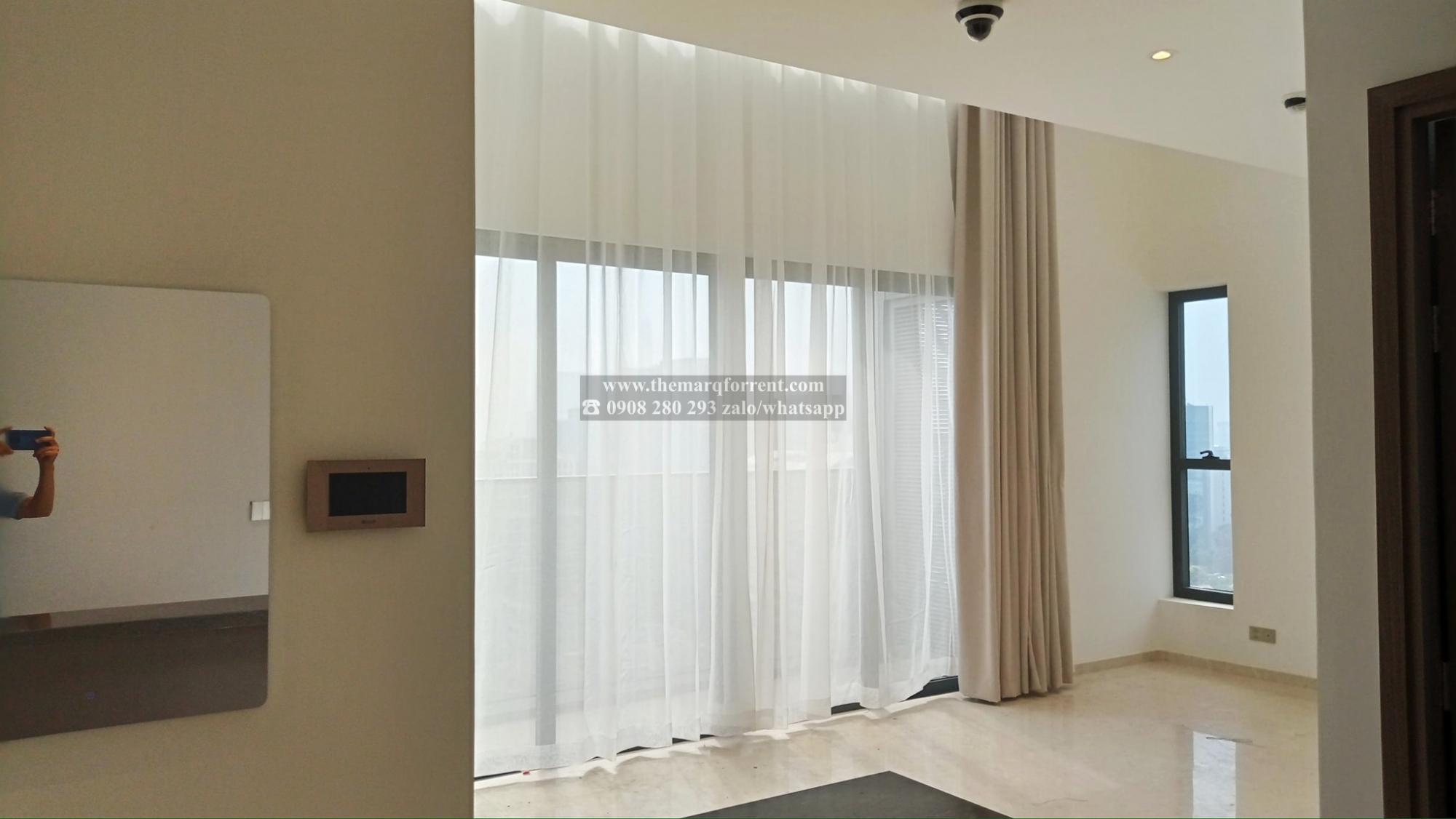 Partly-furnished 4 bedroom apartment in The Marq District 1 for rent